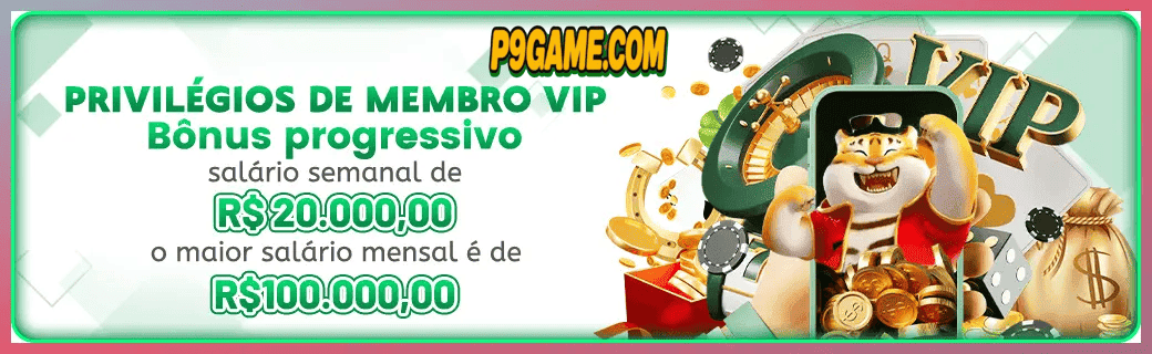 P9GAME bônus — cashback 15 por cento e níveis VIP